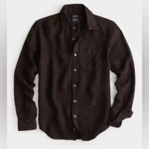 Todd Snyder x Baird McNutt Slim Sea Soft Irish Linen Point Collar Shirt